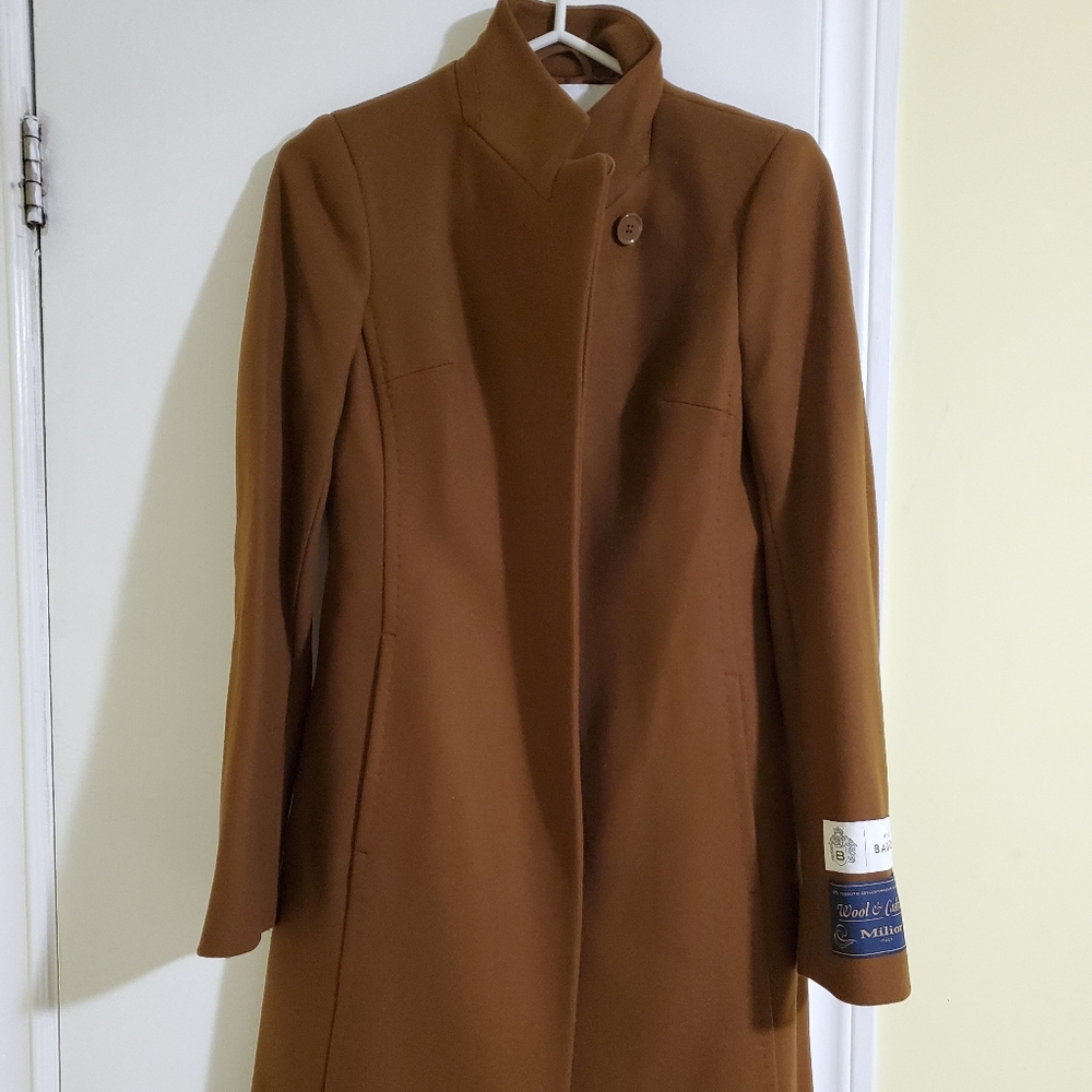 Babaton Camel Wool & Cashmere Long Coat - Picture 2 of 16